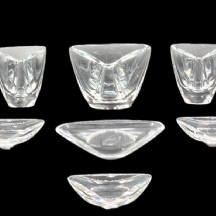 חלקי סט קריסטל בלגי איכותי ויפה, מתוצרת: 'Val Saint Lambert'