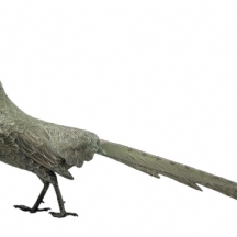 פסל פליז עתיק גדול ומרשים מאד בדמות פסיון, מצופה כסף