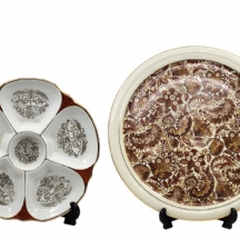 לוט של 2 כלי פורצלן