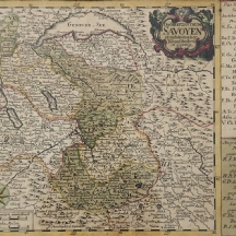 'דוכסות סבויה' - מפה גרמנית עתיקה של דוכסות סבויה משנת 1750