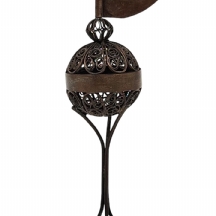 מגדל בשמים מהמאה ה-19, עשוי כסף בעבודת פיליגראן עדינה, חתום