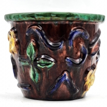 לאספני הסדנה הוינאית (Wiener Werkstatte) - עציץ קרמיקה אוסטרי 1903-1932 בקירוב