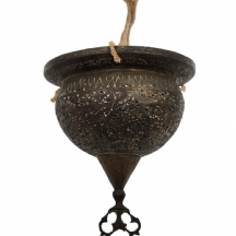 חלק תחתון (בסיס) למנורת מסגד איסלמית עתיקה מהמאה ה-19