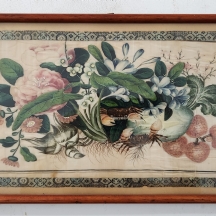 ציור סיני עתיק מתקופת שושלת צ'ינג (Qing dynasty), מצוייר ביד בצבעי מים (אקוורל)