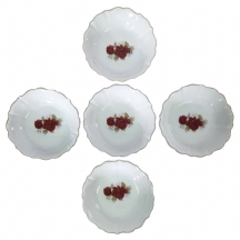 סט של 5 קערות פורצלן ישנות