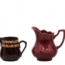 לוט של 4 כלי קרמיקה ישנים שונים