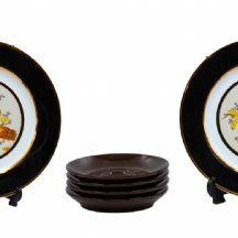 לוט של 6 צלחות אסיתיות ישנות