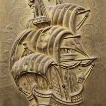 תבליט נחושת ישן