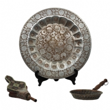 לוט של 3 חפצי נוי ישנים שונים