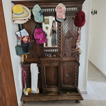 רהיט עתיק גדול ומפואר לכניסה לבית, אנגליה, המאה ה-19 (ויקטוריאני), גילוף עבודת
