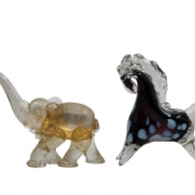 לוט של 2 כלי זכוכית