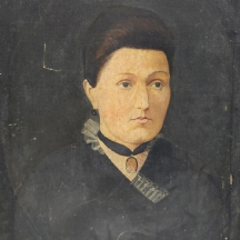 'פורטרט אישה' - ציור ישן, שמן על בד