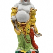 פסל סיני דקורטיבי, עשוי פורצלן ומעוטר בצביעת יד באמייל ובזהב, לא חתום