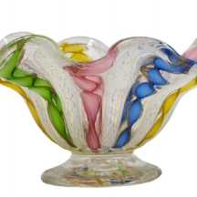 לאספני זכוכית - כלי זכוכית איטלקי (ונציאני) איכותי, עשוי 'זכוכית פיליגראן'