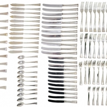 לוט של חלקי סט סכו"ם גרמני ישן, עשוי כסף