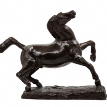 יעקב לוצ'אנסקי (Jacob (Jacques) Loutchansky) - סוס משתולל - פסל ברונזה