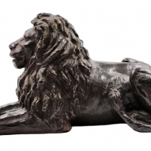 'אריה רובץ' - פסל ברונזה, פאטינה חומה