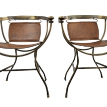 זוג כרסאות איטלקיות של המעצב אלברטו אורלנדי (Alberto Orlandi), דגם ''פומפיי'