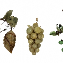 3 קישוטים שולחניים מעוצבים כאשכולות ענבים וסברס