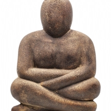 פסל חרס ישן, בדמות בודהה