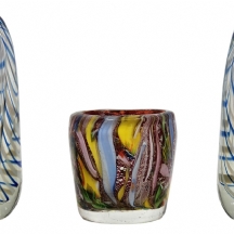 3 חפצי זכוכית מורנו ישנים