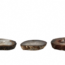 לוט של 3 פלחי אבן אגת טבעית