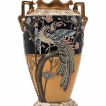 אגרטל חרס יפני עתיק, יוצר בין השנים: 1891-1921- באחד ממפעלי 'ניפון' (Nippon)