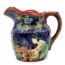 קנקן מג'וליקה בלגי עתיק מתוצרת: 'Mouzin Lecat & Cie' בעיר נימי (Nimy)