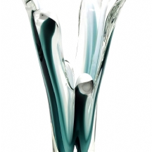 אגרטל מורנו ישן ואיכותי עשוי זכוכית בעבודת ניפוח יד