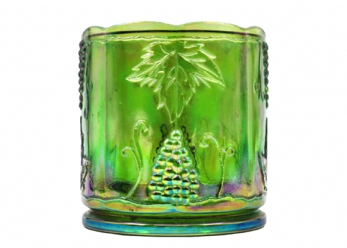 כלי לקרח ישן, עשוי זכוכית קרנבל (Carnival Glass)