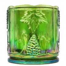 כלי לקרח ישן, עשוי זכוכית קרנבל (Carnival Glass)
