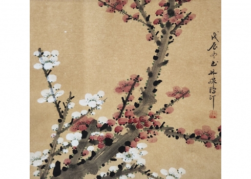 'פריחת השקד' - ציור סיני ישן