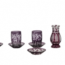 לוט של 9 כלי קריסטל