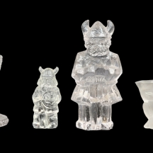 לוט של 4 פסלוני זכוכית בדמויות שונות