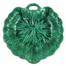 צלחת מג'וליקה (Majolica) אנגלית עתיקה איכותית ויפה, מתוצרת 'וודג'ווד' (Wedgwood)