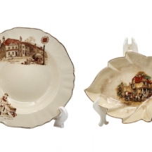 לאספני וינטג' אנגלי - לוט של 2 כלי פורצלן אנגלים ישנים ויפים