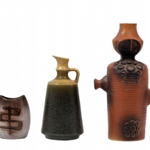 לאספני קרמיקה ישראלית וחובבי ישראליאנה - לוט של 3 כלי קרמיקה מתוצרת פלקרמיק