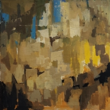 רוזלין שלזניאק (Roslyn Shelesnyak) - 'ירושלים של מעלה' - ציור גדול, שמן על בד