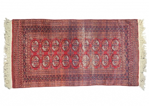 שטיח פקיסטני ישן, ארוג בעבודת יד