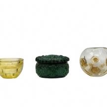 לוט של 5 כלי זכוכית ישנים