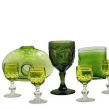 לוט של 9 כלי זכוכית וקריסטל