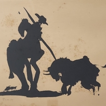 #2 פבלו פיקאסו - 'מלחמת שוורים 2', ליטוגרפיה