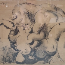 פבלו פיקאסו  -'מאבקה של אירופה', ליטוגרפיה