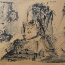 פבלו פיקאסו - 'אישה עם תינוק' - ליטוגרפיה