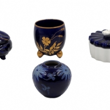 לוט של 4 כלי פורצלן וקרמיקה שונים