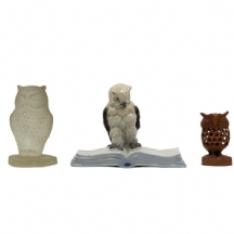 לאספני ינשופים - לוט של 7 פסלונים בדמות ינשופים