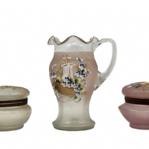 לוט של 3 כלי זכוכית שונים