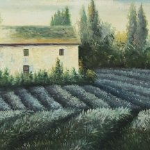 'חווה כפרית'- ציור שמן על בד