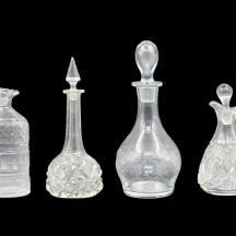 לוט של 4 כלי זכוכית וקריסטל