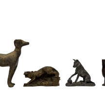 לוט של 4 פיסלונים בדמויות של חיות